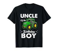 Zio of The Birthday Boy Tractors Farm Party Farmer Maglietta