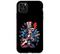 Zio Sam Chitarra Elettrica 4 Luglio Rock USA Custodia per iPhone 11 Pro Max