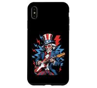 Zio Sam Chitarra Elettrica 4 Luglio Rock USA Custodia per iPhone XS Max