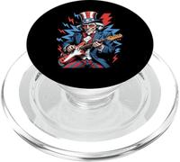 Zio Sam Chitarra Elettrica 4 Luglio Rock USA PopSockets PopGrip per MagSafe