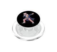 Zio Sam Dabbing Divertente 4 luglio Patriottico americano PopSockets PopGrip per MagSafe