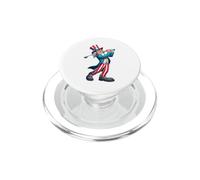 Zio Sam Giocare a Golf 4 luglio Golf Ragazzi Ragazze Bambini PopSockets PopGrip per MagSafe