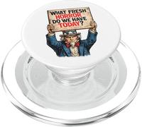 Zio Sam segno di protesta satirico politico PopSockets PopGrip per MagSafe