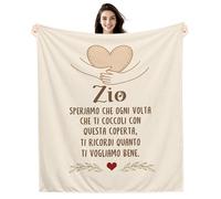Zio Speriamo che ogni volta che ti coccoli con questa coperta, ti ricordi quanto ti vogliamo bene Coperta per lo zio Promemoria Compleanno Festa del papà Regalo di Natale Idee per coperte dello Zio