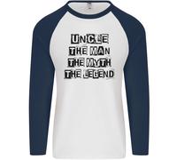 Zio The Man Il Mito The Legend Uomo L/S Baseball T-Shirt