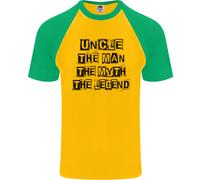 Zio The Man Il Mito The Legend Uomo S/S Baseball T-Shirt