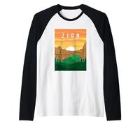 Zion National Park Maglia con Maniche Raglan