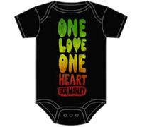 Zion Rootswear Bob Marley One Love Uno Cuore Neonato Tutina Body ZRBM1210