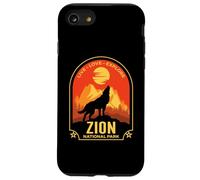 Zion Utah Live Love Esplora il design del lupo ululante Custodia per iPhone SE (2020) / 7/8