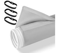 Ziopetru Copertura per tubo flessibile portatile per condizionatore d'aria, colore grigio, isolante, per tubi di scarico da 12,7 cm e 15,9 cm di diametro