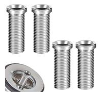 ZIOYA 4 pezzi Vite Cava Per Lavello Universale Filtro Lavello M12 35MM Addensare Acciaio Inox Viti Fissaggio Cestello Lavello per Tappo Ricambi di Scarico per filtro in filettato Cucina
