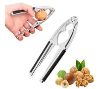 ZIOYANE 1 schiaccianoci resistente, con manico antiscivolo nero, in lega di alluminio, strumento per nocciole, mandorle, nocciole, nocciole, nocciole, pecan, cucina e uso domestico