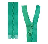 Zip divisibile, 2 pezzi, selezionare la lunghezza e il colore del binario, estremità aperta a 1 via #5, larghezza binario 5,75 mm, larghezza nastro 34 mm, zip di ricambio in plastica, zip in plastica