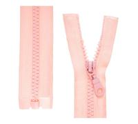 Zip divisibile, 2 pezzi, selezionare la lunghezza e il colore del binario, estremità aperta a 1 via #5, larghezza binario 5,75 mm, larghezza nastro 34 mm, zip di ricambio in plastica, zip in plastica