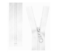 Zip divisibile, 2 pezzi, selezionare la lunghezza e il colore del binario, estremità aperta a 1 via #5, larghezza binario 5,75 mm, larghezza nastro 34 mm, zip di ricambio in plastica, zip in plastica