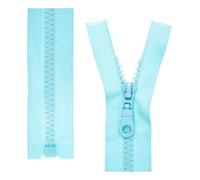 Zip divisibile, 2 pezzi, selezionare la lunghezza e il colore del binario, estremità aperta a 1 via #5, larghezza binario 5,75 mm, larghezza nastro 34 mm, zip di ricambio in plastica, zip in plastica
