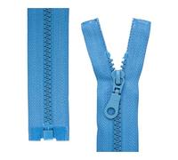 Zip divisibile, 2 pezzi, selezionare la lunghezza e il colore del binario, estremità aperta a 1 via #5, larghezza binario 5,75 mm, larghezza nastro 34 mm, zip di ricambio in plastica, zip in plastica