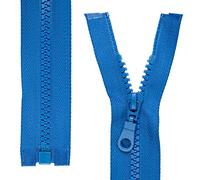 Zip divisibile, 2 pezzi, selezionare la lunghezza e il colore del binario, estremità aperta a 1 via #5, larghezza binario 5,75 mm, larghezza nastro 34 mm, zip di ricambio in plastica, zip in plastica