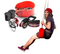 Zip Line Kit For Kids - Slackline Kit For Backyard & Outdoors - 19 Meters - Ninja Warrior Obstacle Course - Ninja Slider - Outdoor Toy - Fofana