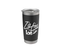 Zip Line Love Adventure Vibes Bicchiere termico in acciaio inox doppia parete