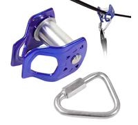 Zip Line Trolley - Quick Setup Heavy Duty Trolley Slider | Slack Line Slider | For Outdoor Playground Backyard Obstacle Course Kids Age 5 Years And Climbing Fitness