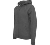 Zip resistente con cappuccio BY012 - Maglia uomo Kangaroo Pocket Zipped Polycott