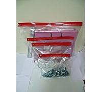 zip sacchetti METALLO ZIP Anti Scoppio trasparente top rosso CLIENTELA Aeroporto