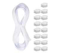 Zip senza fine, lunghezza totale 330 cm, 15 x cursori per letto, misura #3, scegliere il colore, non divisibile, larghezza della pista 2,8 cm, larghezza dei denti 4,5-5 mm, Chiusure lampo ricambio