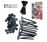 Zip Tie Rivet, Nylon Universal Cable Tie Buckle, Multifunctional Cable Tie Buckle, For Car Daily Auto Fixing (100PCS)