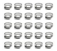 ZIPCCI Fascette per tubo flessibile in acciaio inox, 25 pezzi, 13-19 mm