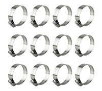 ZIPCCI Fascette stringitubo, confezione da 12 fascette stringitubo in acciaio inox, 21-38 mm