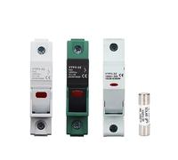 ZIPCOM portafusibile Solare fotovoltaico YTPV-32 Fusibile DC 1P 1Set 1000V 32A 10x38mm Portafusibile Fusibile fotovoltaico Solare con indicatore Luminoso (Color : 10pcs Fuse Core, Size : 20A)