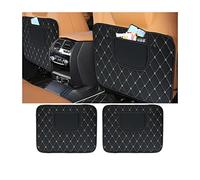 zipelo 2 tappetini per auto in PVC, protezione per sedile posteriore con borsa portaoggetti, copertura per i piedi dei bambini, protezione impermeabile per prevenire sporco e calpestio, accessori