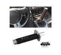 zipelo Samurai Sword, pomello del cambio corto da 15 cm, con 4 adattatori, leva del cambio Samurai, universale, per la maggior parte delle auto a trasmissione automatica (nero)