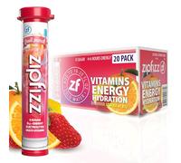 Zipfizz Healthy Energy Drink Mix, Fruit Punch, 20 Count by Zipfizz