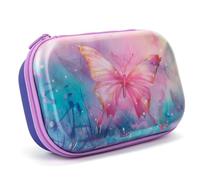 ZIPIT Astuccio 3D per Ragazze, Astuccio Lenticolare per la Scuola, Organizer per Cancelleria a Grande Capacità, Farfalle
