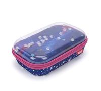 ZIPIT Astuccio con Coperchio Trasparente per Ragazze | Portapenne Stelle per la Scuola | Bustina Capiente