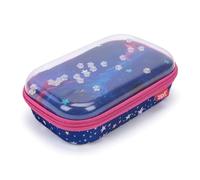 ZIPIT Astuccio con parte superiore trasparente per ragazze, astuccio per scuola, grande capacità, Stella