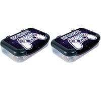 ZIPIT Astuccio in Plastica Riciclata per Ragazzi | Scatola Portapenne per la Scuola | Bustina Capiente (Start) (Confezione da 2)