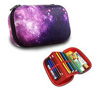 ZIPIT Colorz Pencil Box with Divider, Holds Up to 60 Pens, Durable Storage Container for School and Office Supplies, Secure Zipper Closure