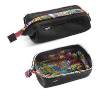 ZIPIT Lenny Astuccio Nero Extra Capiente per Scuola Media e Superiore, Portapenne Grande Capacità per Matite e Accessori