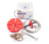 Zipline da giardino per bambini e adulti Rosso