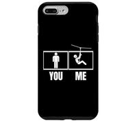 Ziplining Orgoglioso Uomini Divertenti Zipline Custodia per iPhone 7 Plus/8 Plus