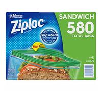 Ziploc - Sacchetti per sandwich Easy Open Tabs, 580, 145 pezzi, confezione da 4