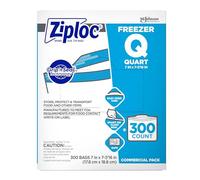 Ziploc Sc Johnson Professional Ziploc Sacchetti per freezer, Quart, 300 Conteggio