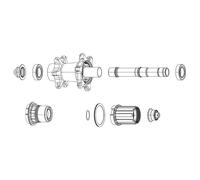 ZIPP Accessorio terminale Anteriore mozzo SL ZR1/ZM2 Disco 15x100 Perno Passante Unisex Adulto, Nero, One Size