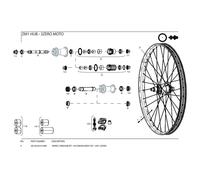 Nucleo ruota Zipp ZM1 per SRAM XD