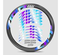 Zipp Firecrest 303 - Kit di adesivi per cerchi in carbonio per bici da strada, colori vivaci, antigraffio, taglio di precisione, protezione UV (colori abbaglianti elettroforetici + stile 1)