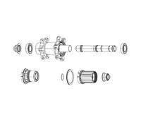 Zipp Left End Cap For Cognition Rear Hubs Nero Black