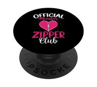 Zipper Club Ufficiale Membro Open Heart Chirurgia Uomini Donne PopSockets PopGrip Adesivo